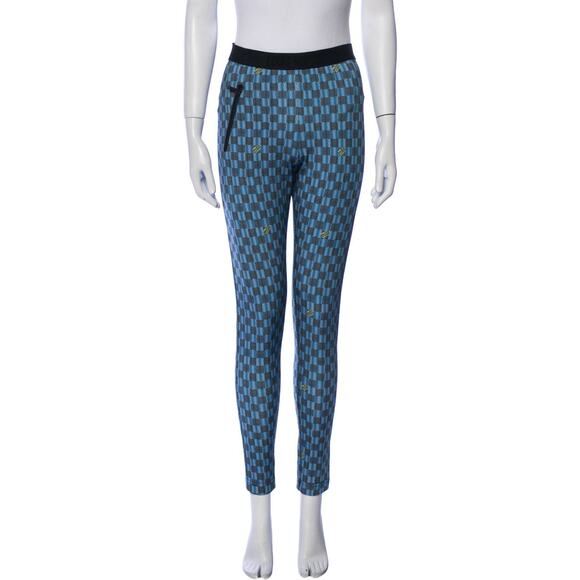 Louis Vuitton Blue LV Monogram 2019 Skinny Leg Pants US6 FR38